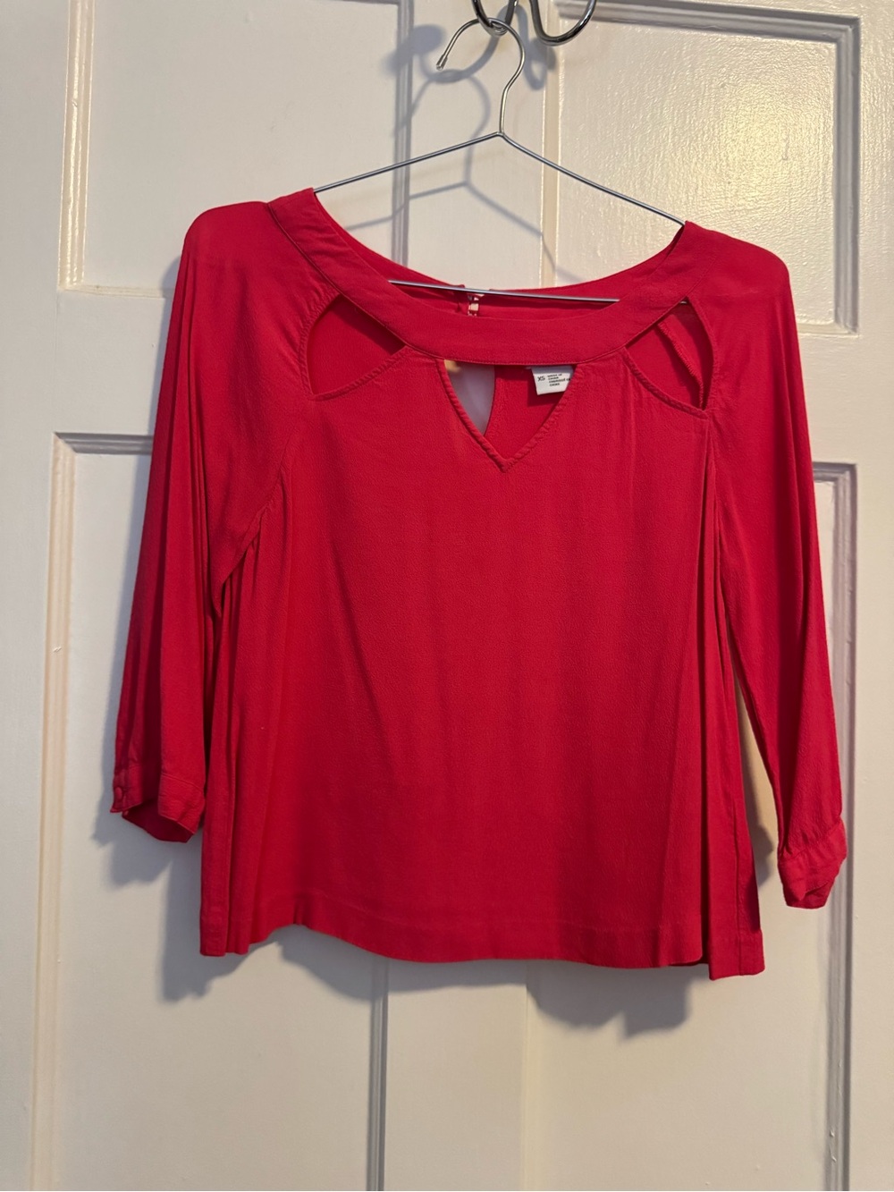 Women’s Pink Cutout Top